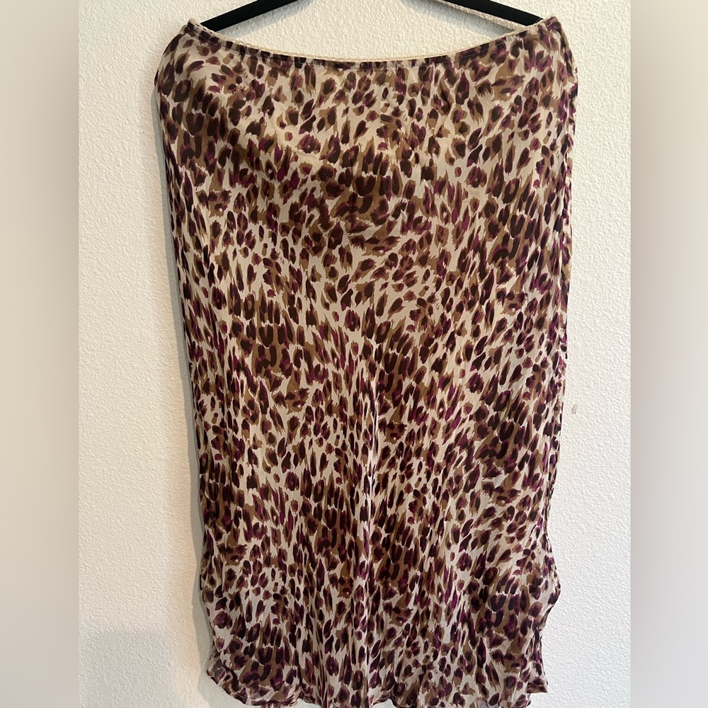 Style‎ & Co. Skirt leopard Lined Bottom Layered skirt
